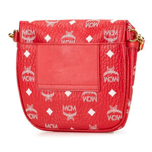 Mcm Shoulder Bag Bum Belt OX Visetos Body Crossbody Collection Red
